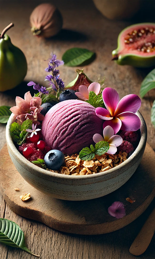 Açaí + Guava Cream Sorbet Bowl Recipe