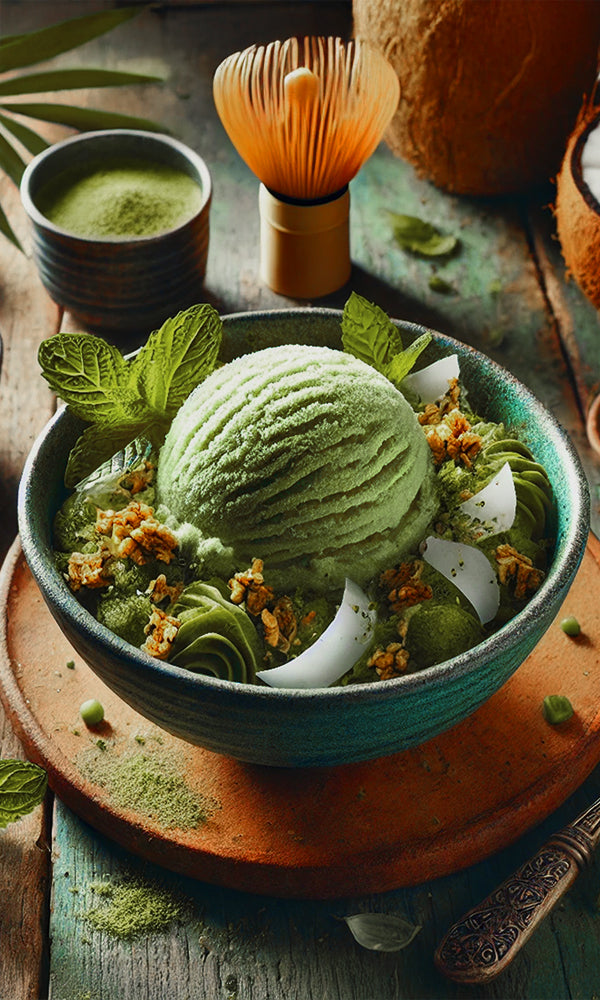Matcha Cream Sorbet Bowl Recipe