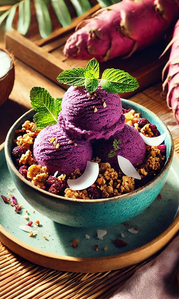 Ube Cream Sorbet Bowl Recipe