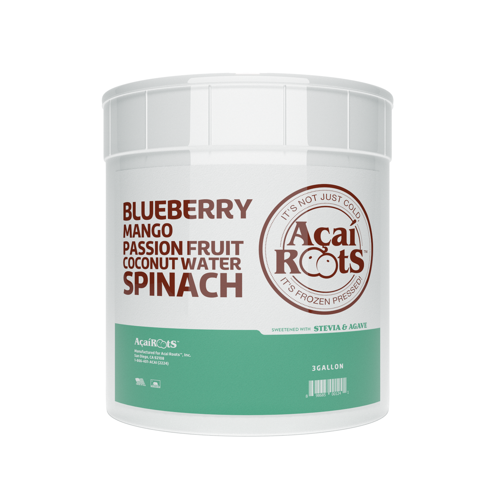 BLUEBERRY + MANGO + PASSION + COCONUT WATER + SPINACH