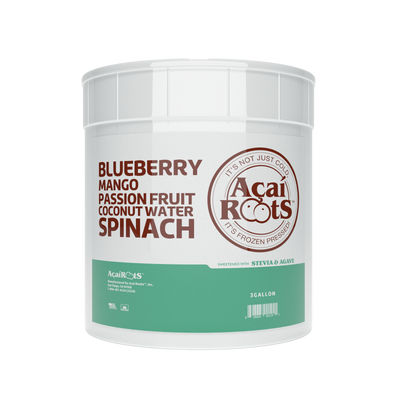 BLUEBERRY + MANGO + PASSION + COCONUT WATER + SPINACH