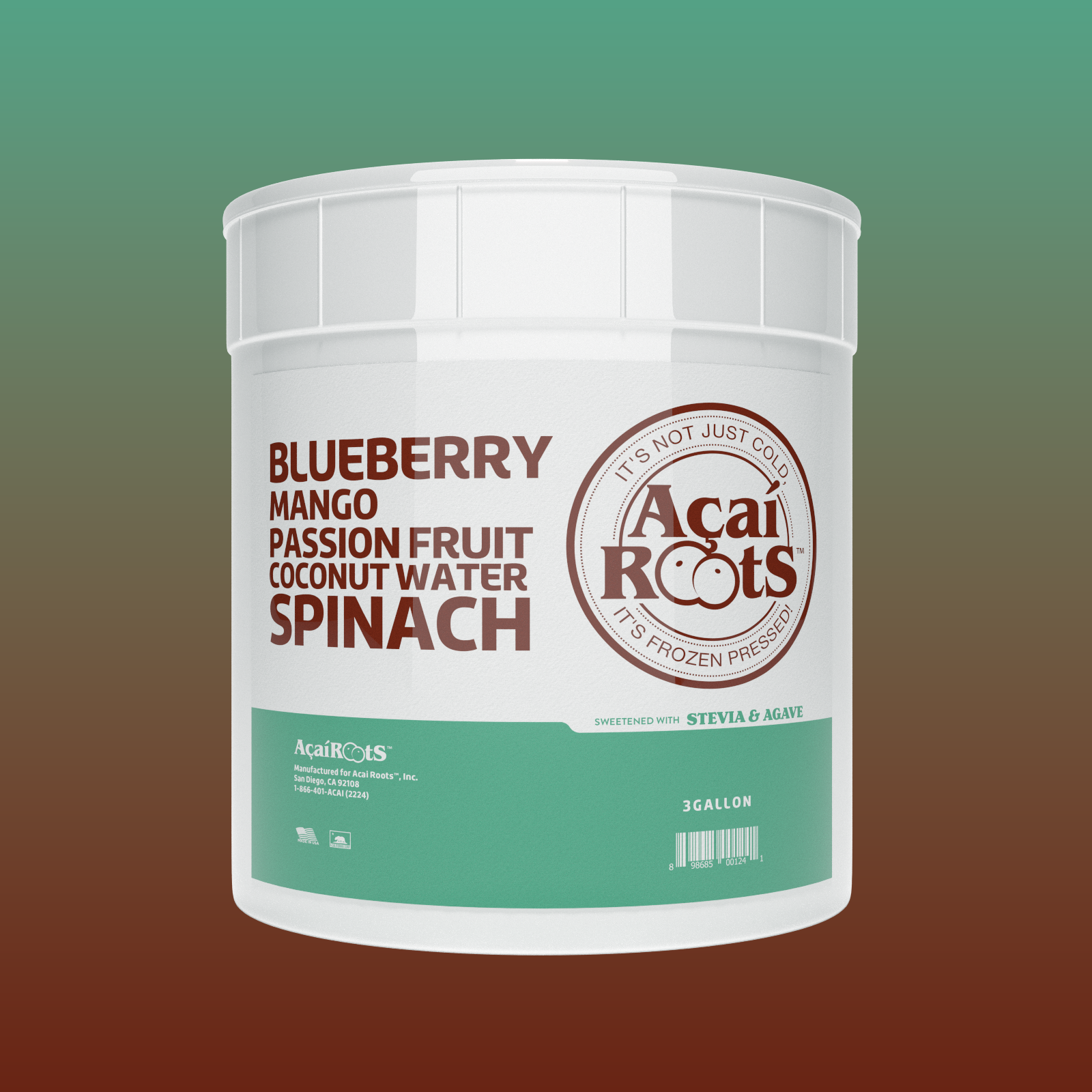 BLUEBERRY + MANGO + PASSION + COCONUT WATER + SPINACH