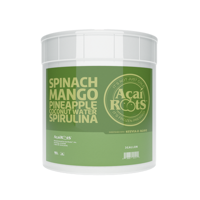SPINACH + MANGO + PINEAPPLE + COCONUT WATER + SPIRULINA