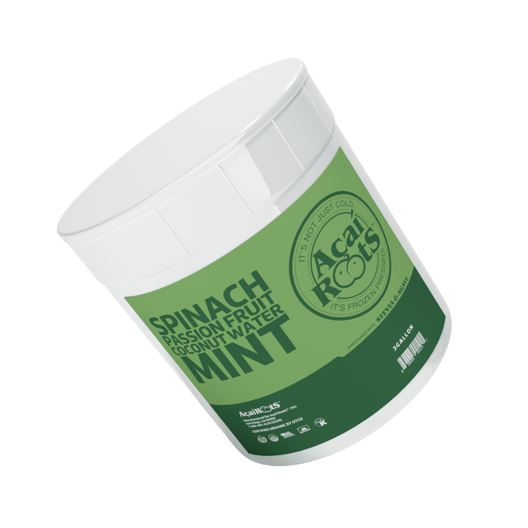 SPINACH + PASSION FRUIT + COCONUT WATER + MINT