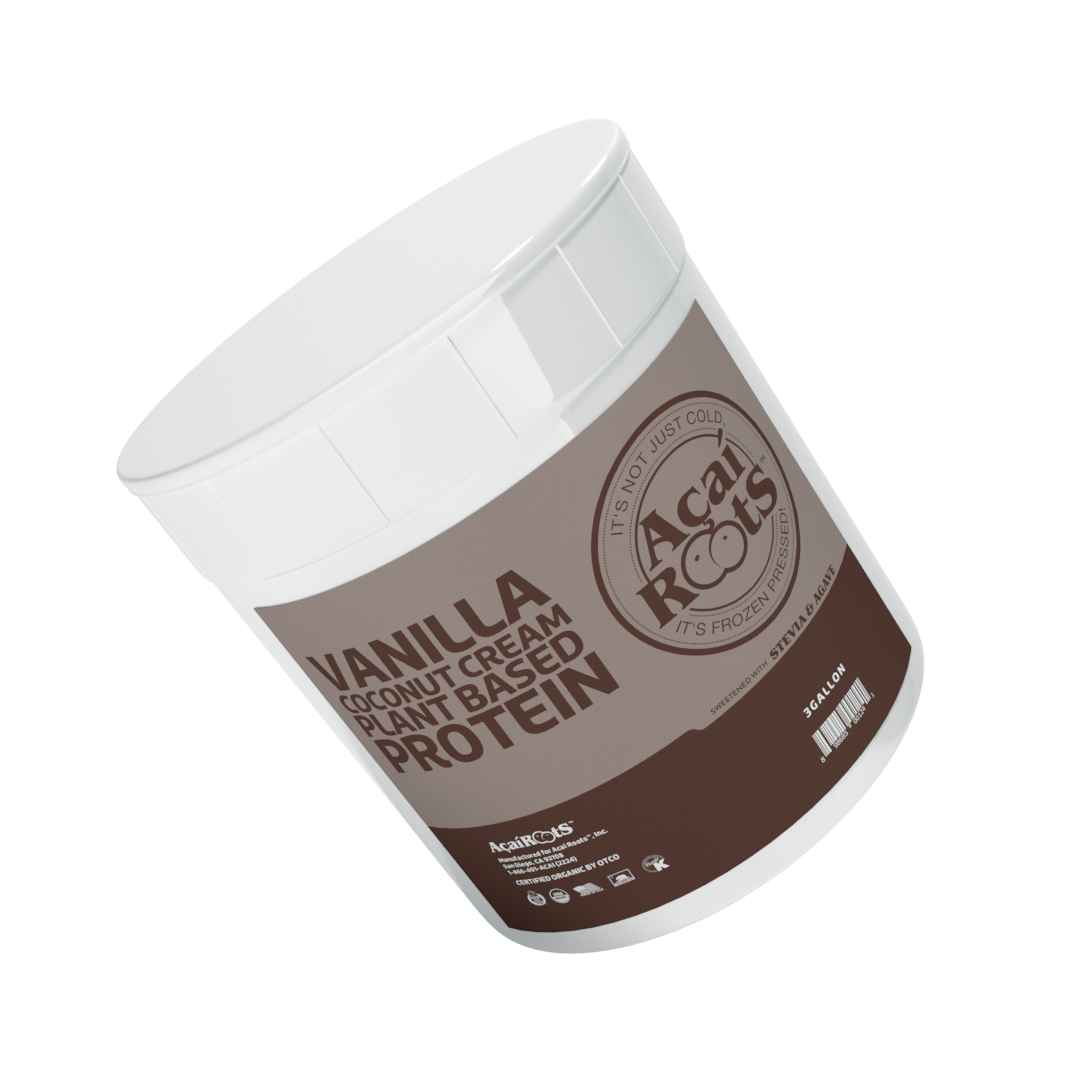 VANILLA + COCONUT CREAM + PLANT BASED PROTEIN