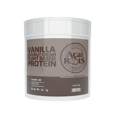 VANILLA + COCONUT CREAM + PLANT BASED PROTEIN