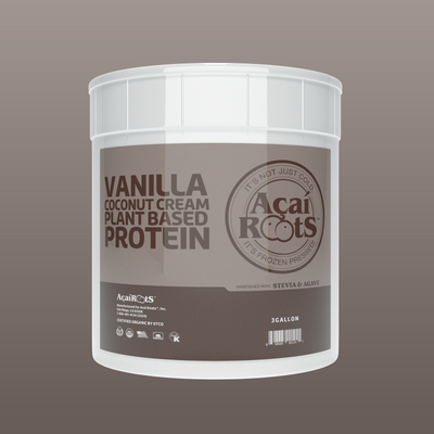 VANILLA + COCONUT CREAM + PLANT BASED PROTEIN
