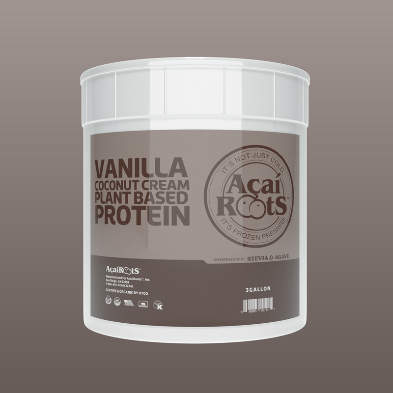 VANILLA + COCONUT CREAM + PLANT BASED PROTEIN