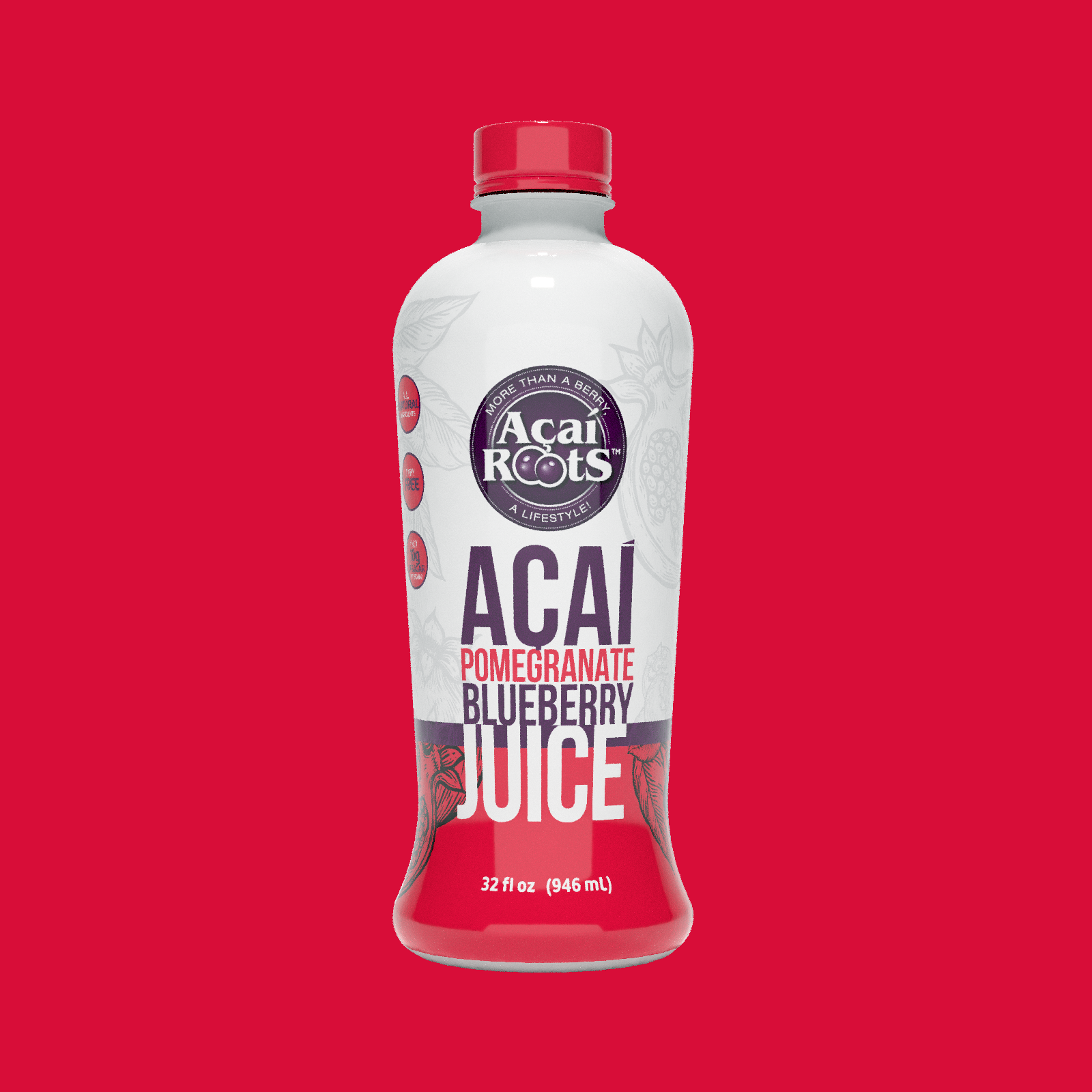 ORGANIC AÇAÍ + POMEGRANATE + BLUEBERRY JUICE (32 OZ)