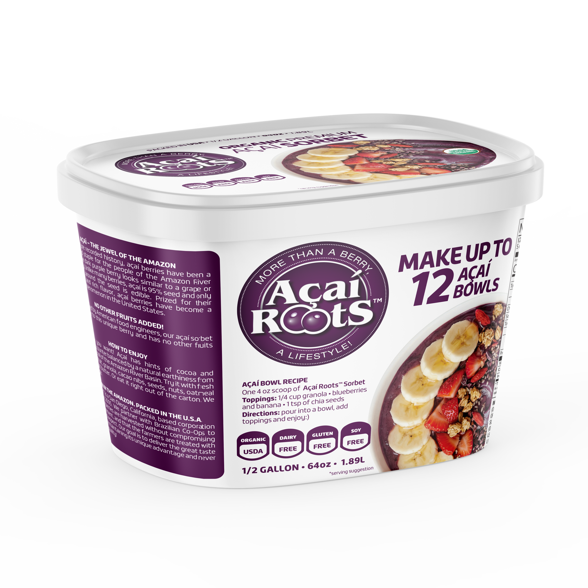 64OZ/48OZ AÇAÍ SORBET