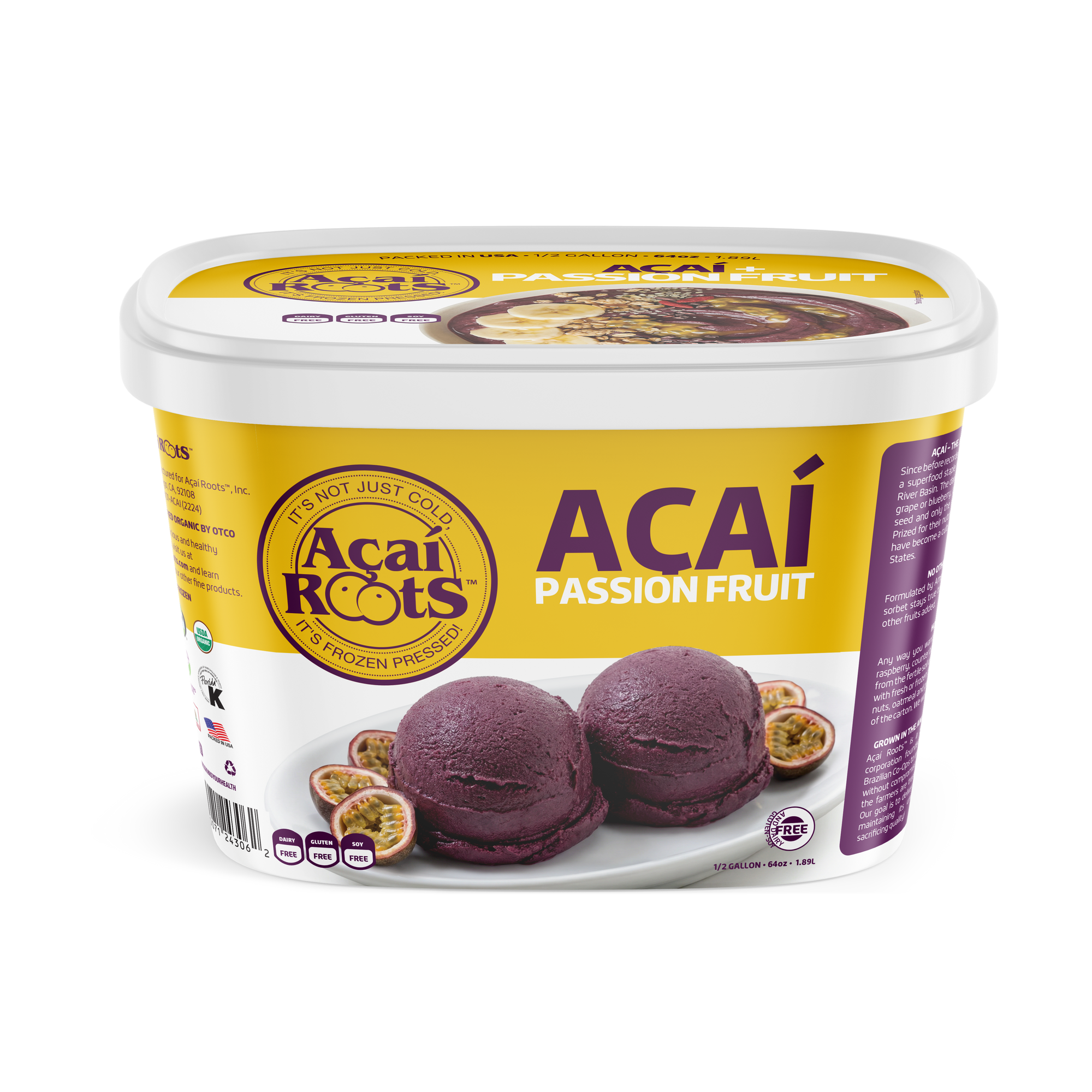 64OZ/48OZ ACAI + PASSION FRUIT