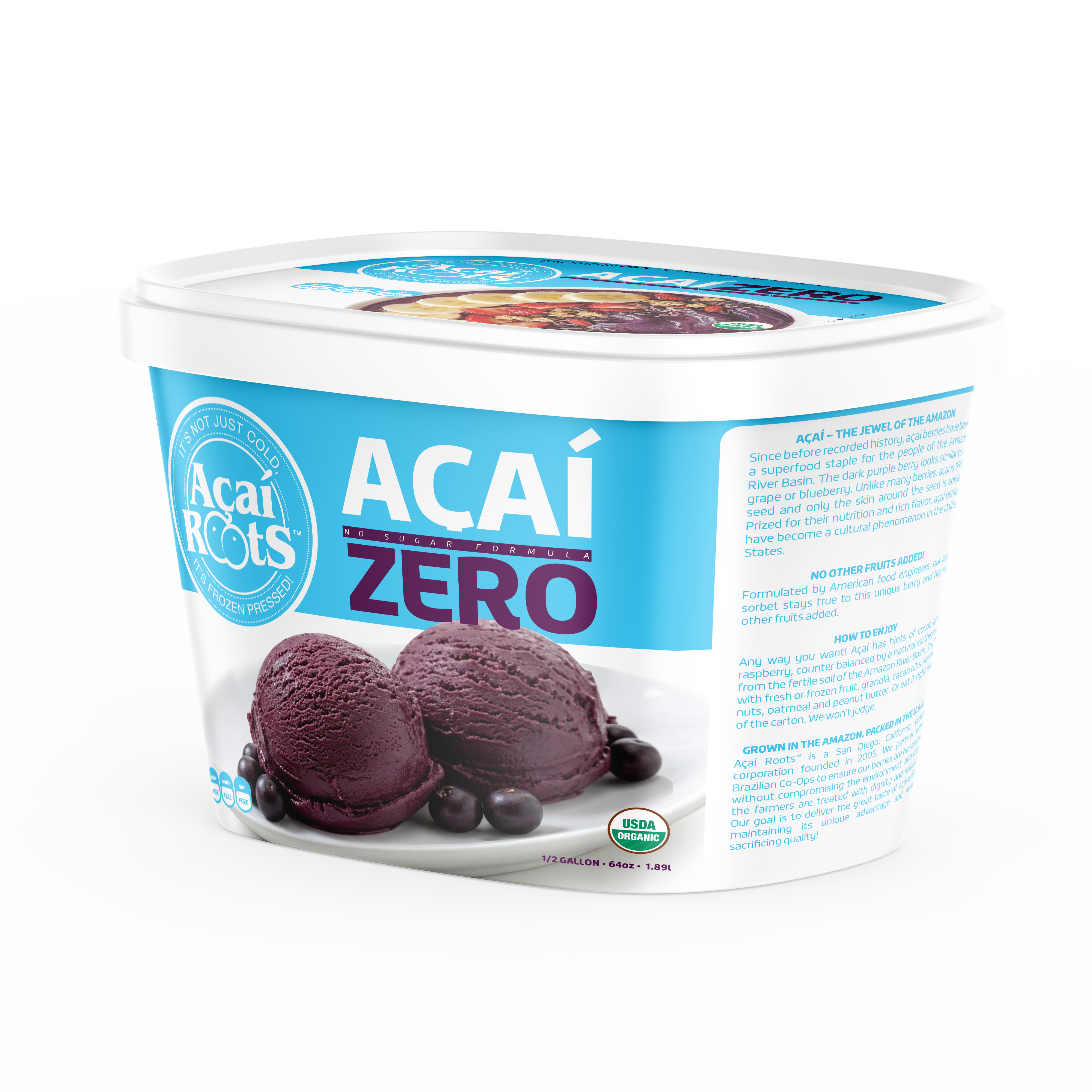 64OZ/48OZ AÇAÍ ZERO - Acai Roots