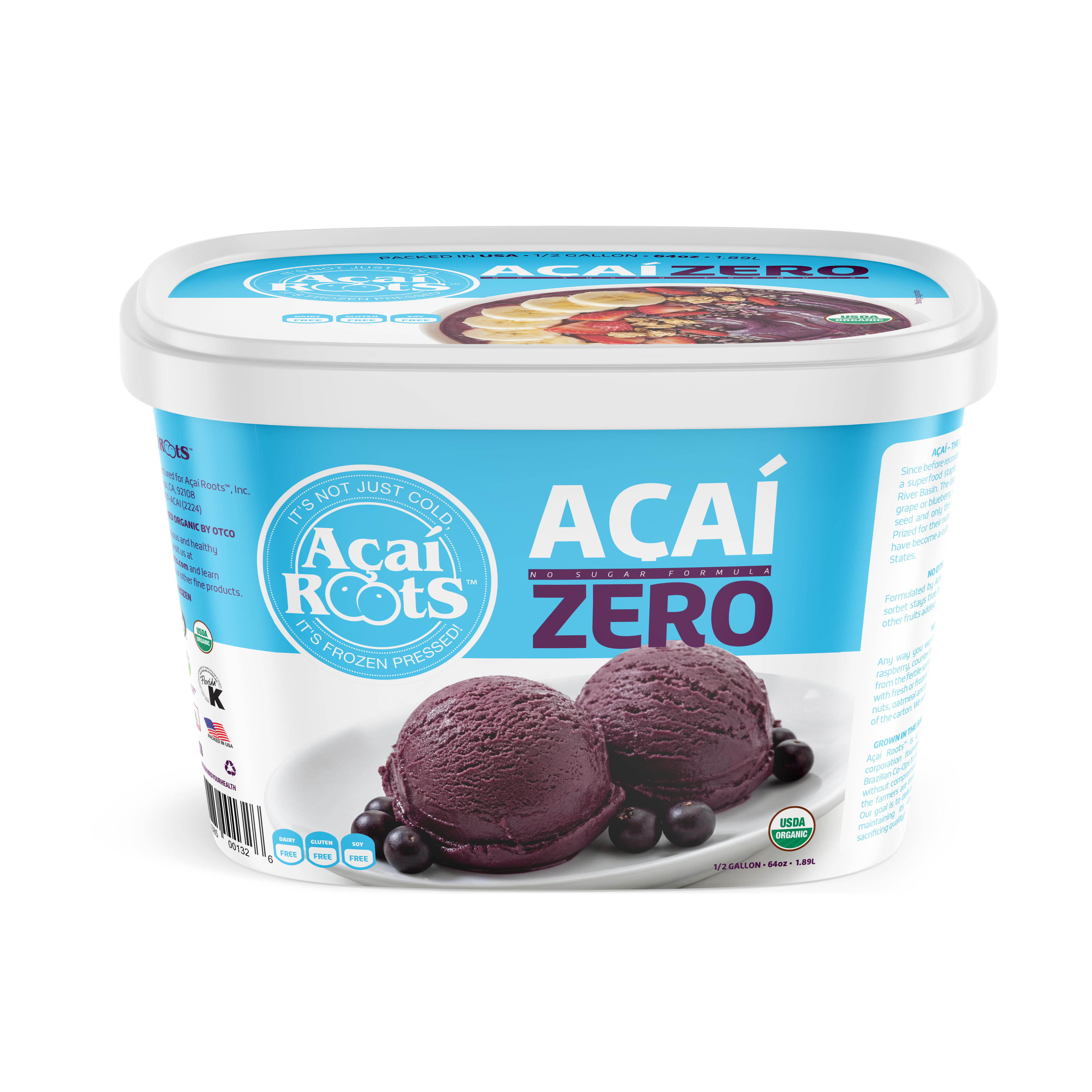 64OZ/48OZ AÇAÍ ZERO - Acai Roots