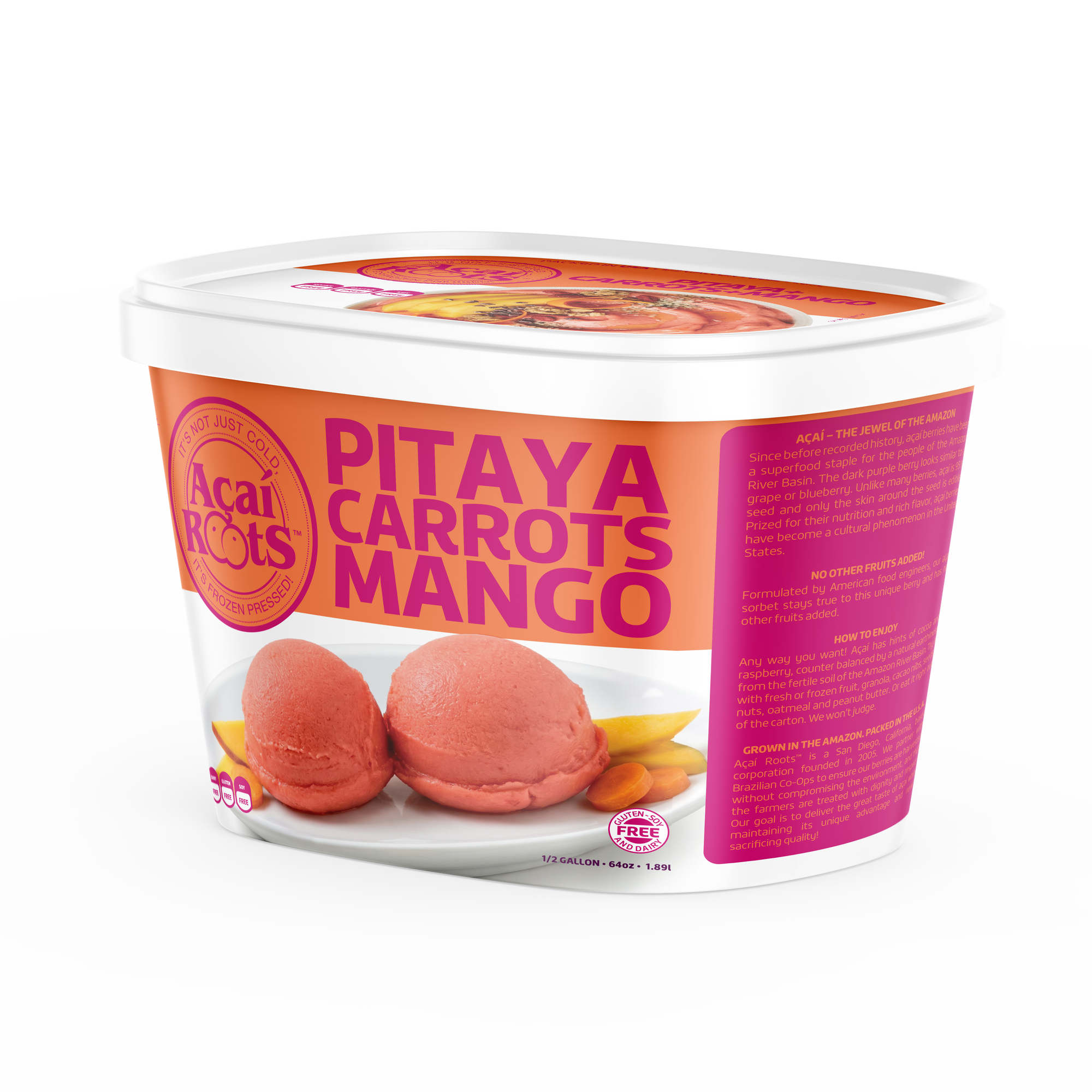 64OZ/48OZ PITAYA + CARROTS + MANGO