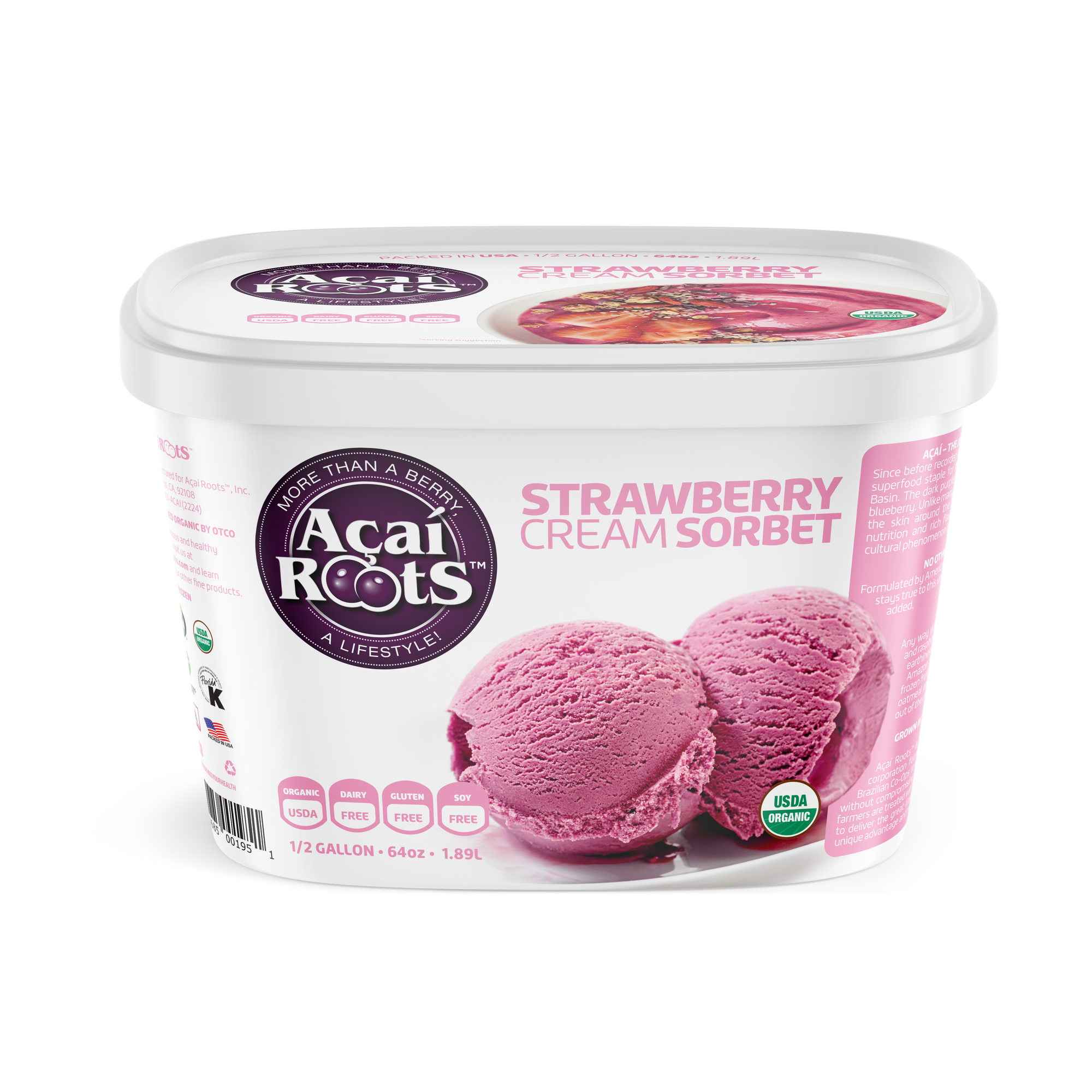 64OZ/48OZ STRAWBERRY CREAM
