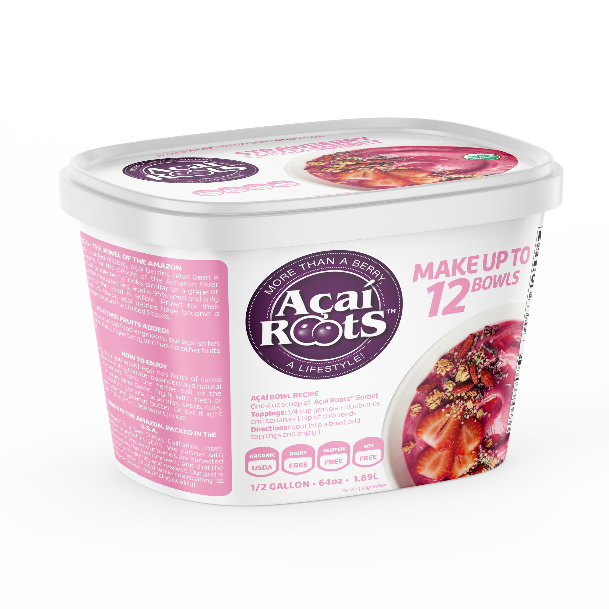 64OZ/48OZ STRAWBERRY CREAM
