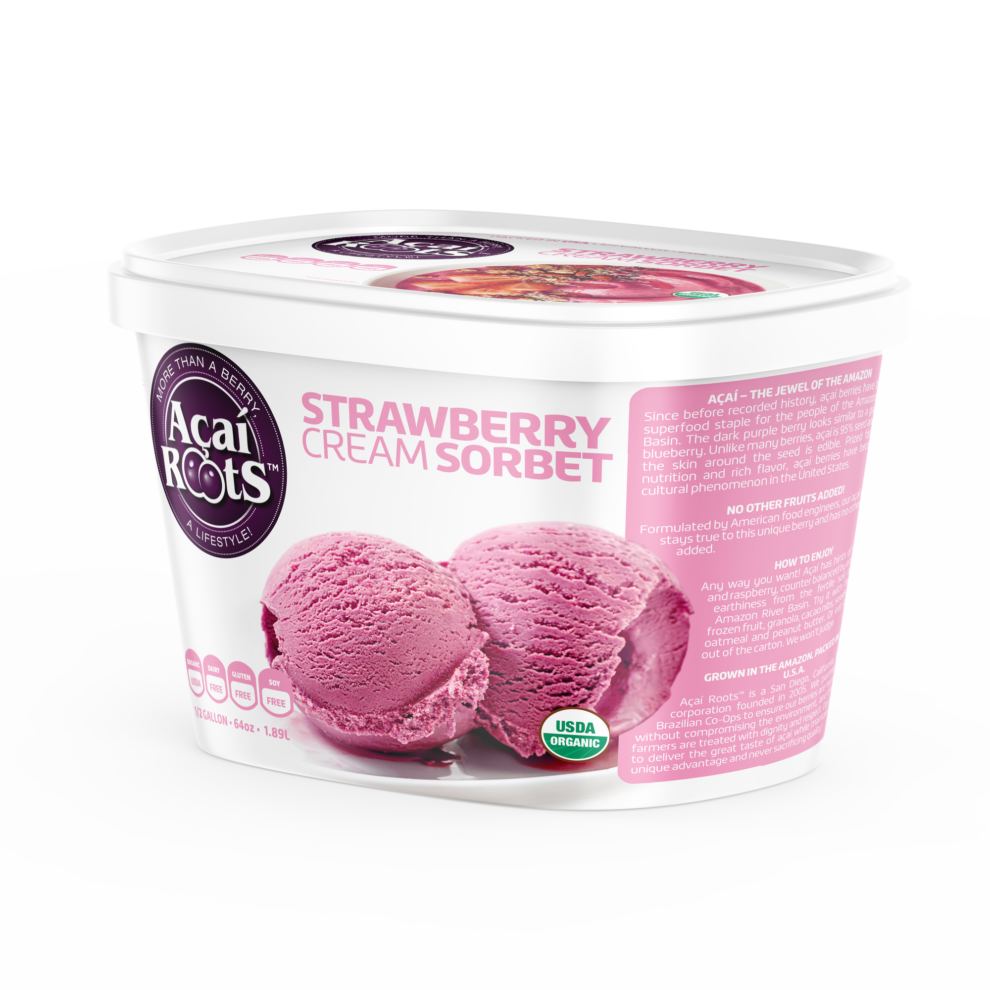 64OZ/48OZ STRAWBERRY CREAM