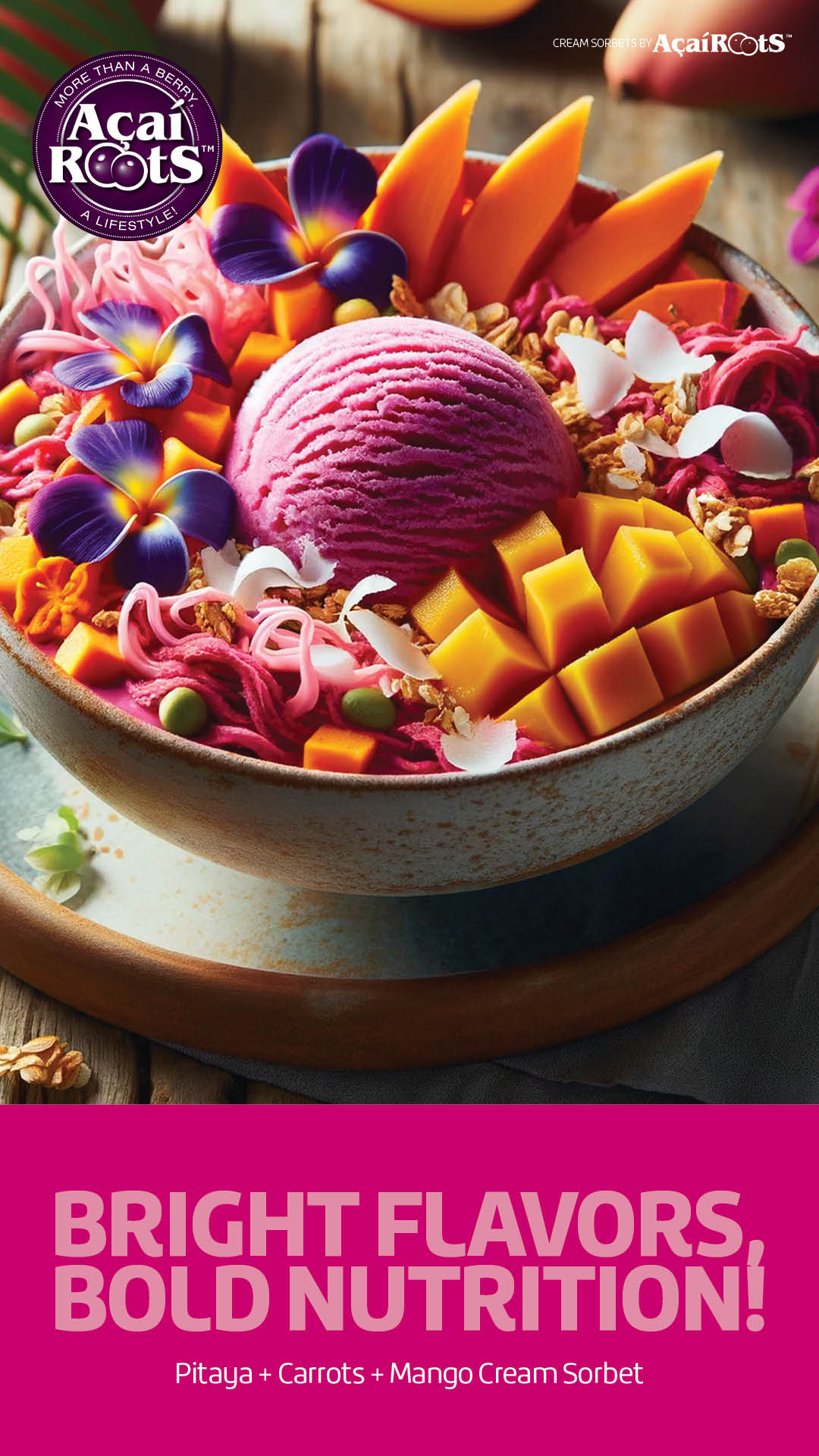 PITAYA + CARROTS + MANGO