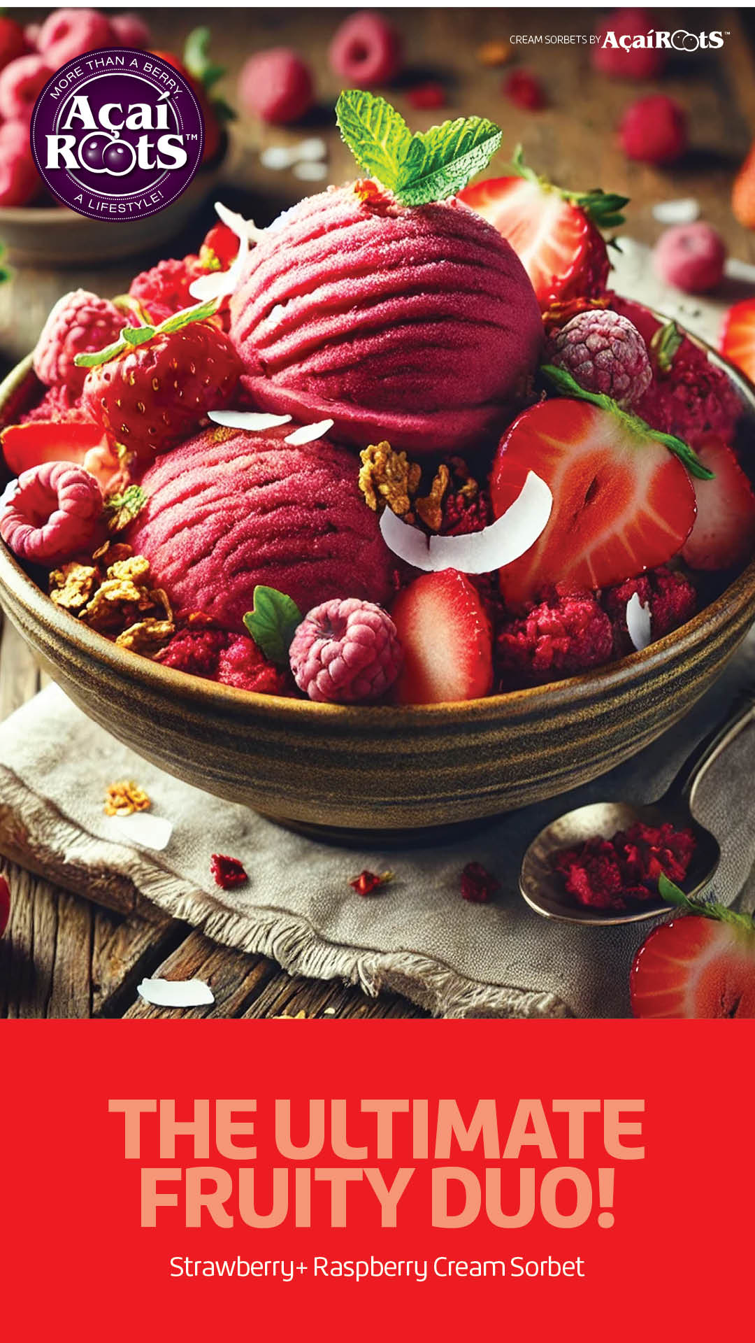 STRAWBERRY + RASPBERRY