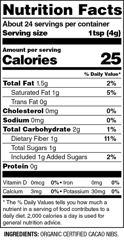 ORGANIC PREMIUM CACAO NIBS