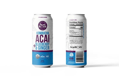 AÇAÍ + BLUEBERRY + GINGER KOMBUCHA