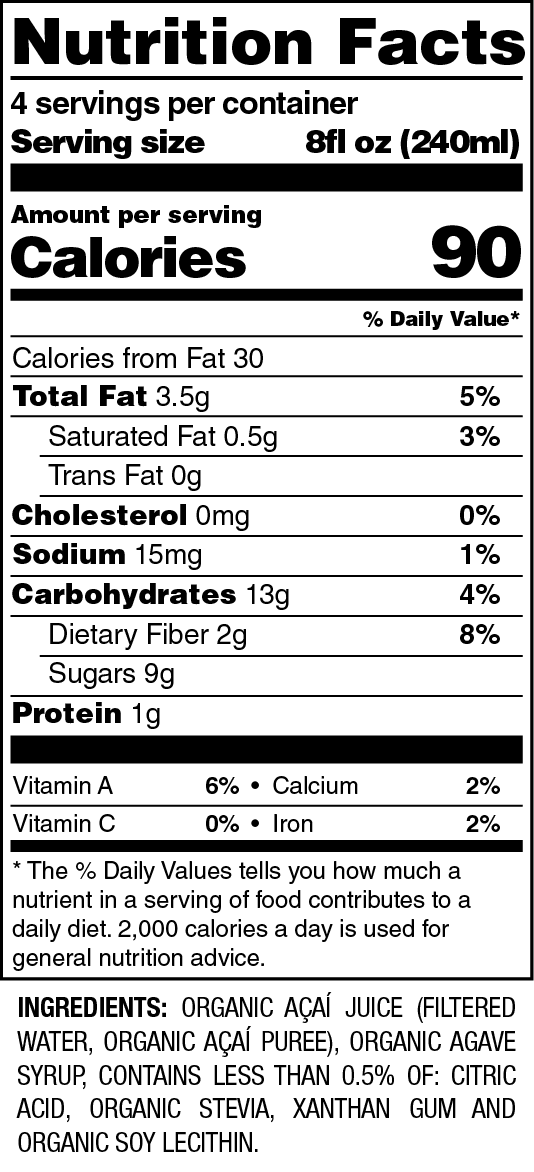 ORGANIC AÇAÍ JUICE (32 OZ)
