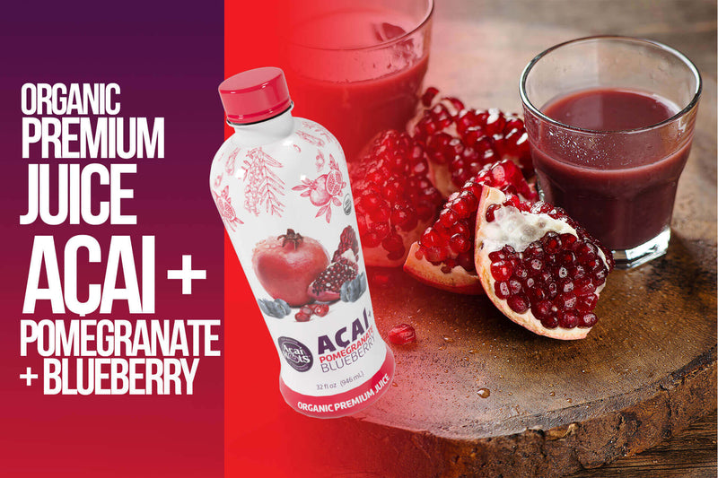 ORGANIC AÇAÍ + POMEGRANATE + BLUEBERRY JUICE (32 OZ)