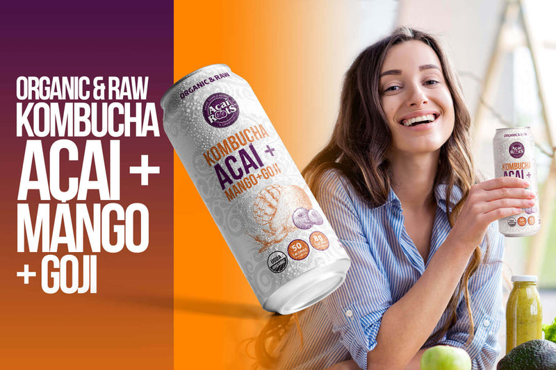 ORGANIC & RAW AÇAÍ + Mango + Goji Kombucha