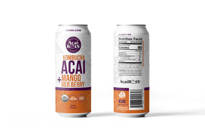 ORGANIC & RAW AÇAÍ + Mango + Goji Kombucha