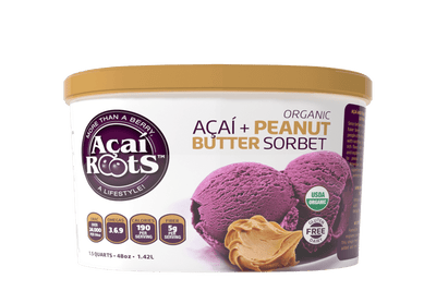 48 OZ ORGANIC PREMIUM AÇAÍ + PEANUT BUTTER SORBET