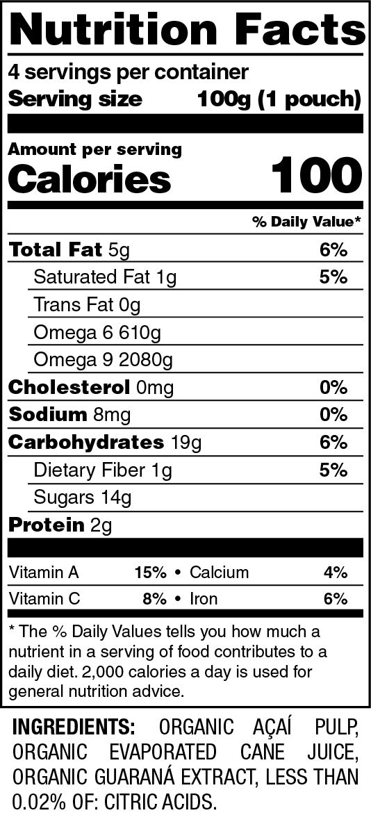 AÇAÍ-GUARANÁ PUREE