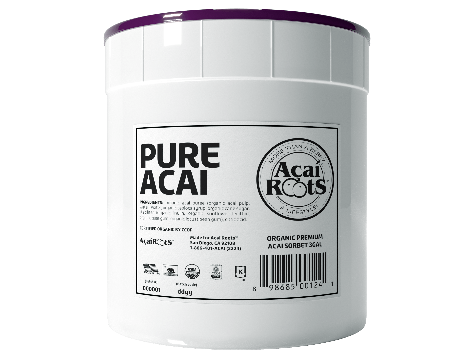 3G ORGANIC PREMIUM AÇAÍ SORBET - Acai Roots