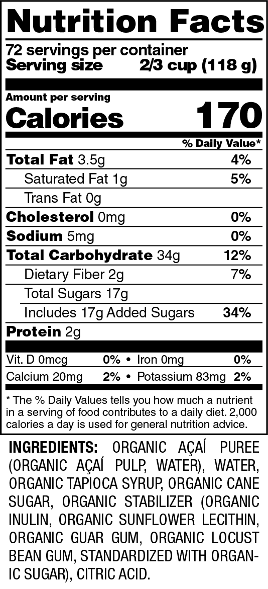 64OZ AÇAÍ SORBET