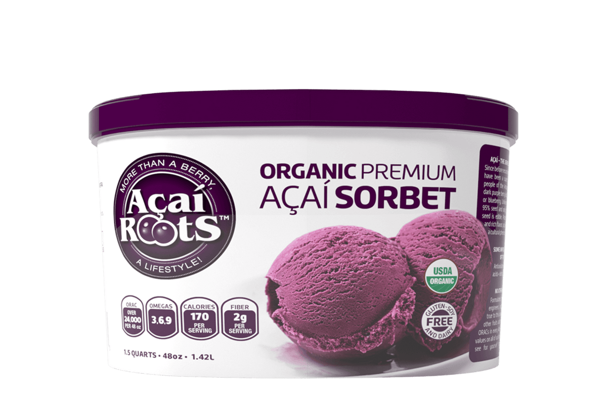 Frozen Sorbet & Pouches Acai Roots