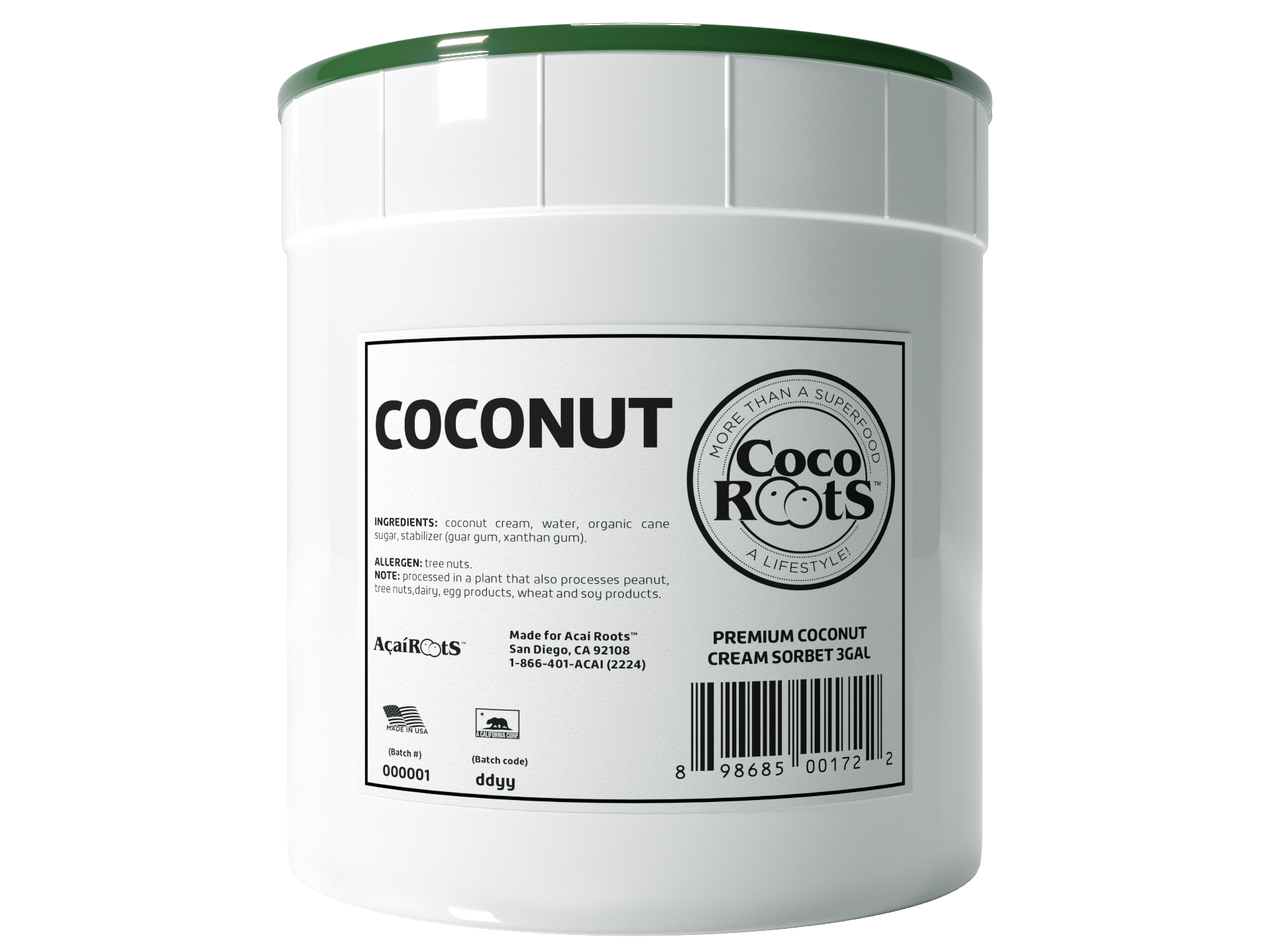 3G PREMIUM COCONUT CREAM SORBET