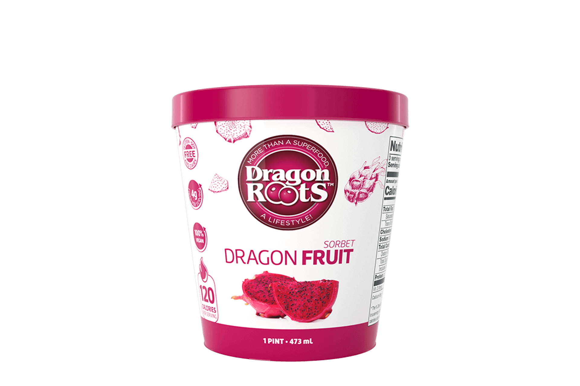 1 Pint DRAGON FRUIT PREMIUM SORBET